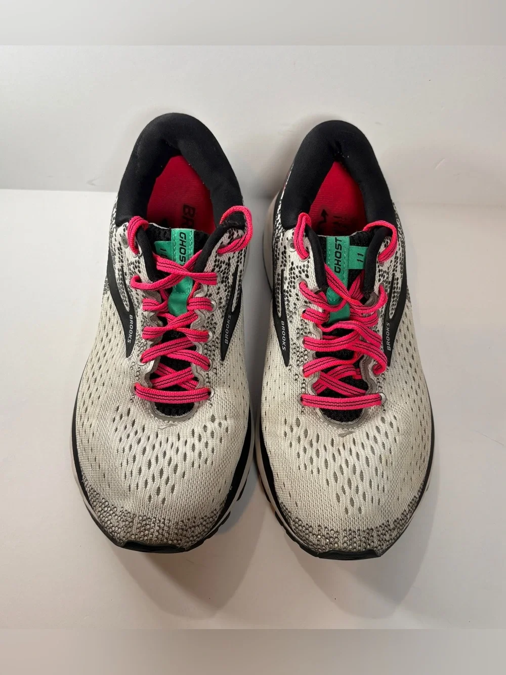 Brooks Ghost 11 Women's Running Shoes Pink White Black 8